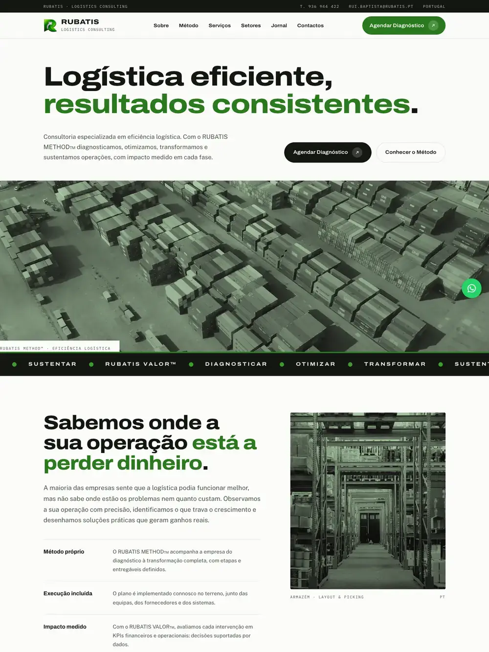 Site Rubatis visto no computador